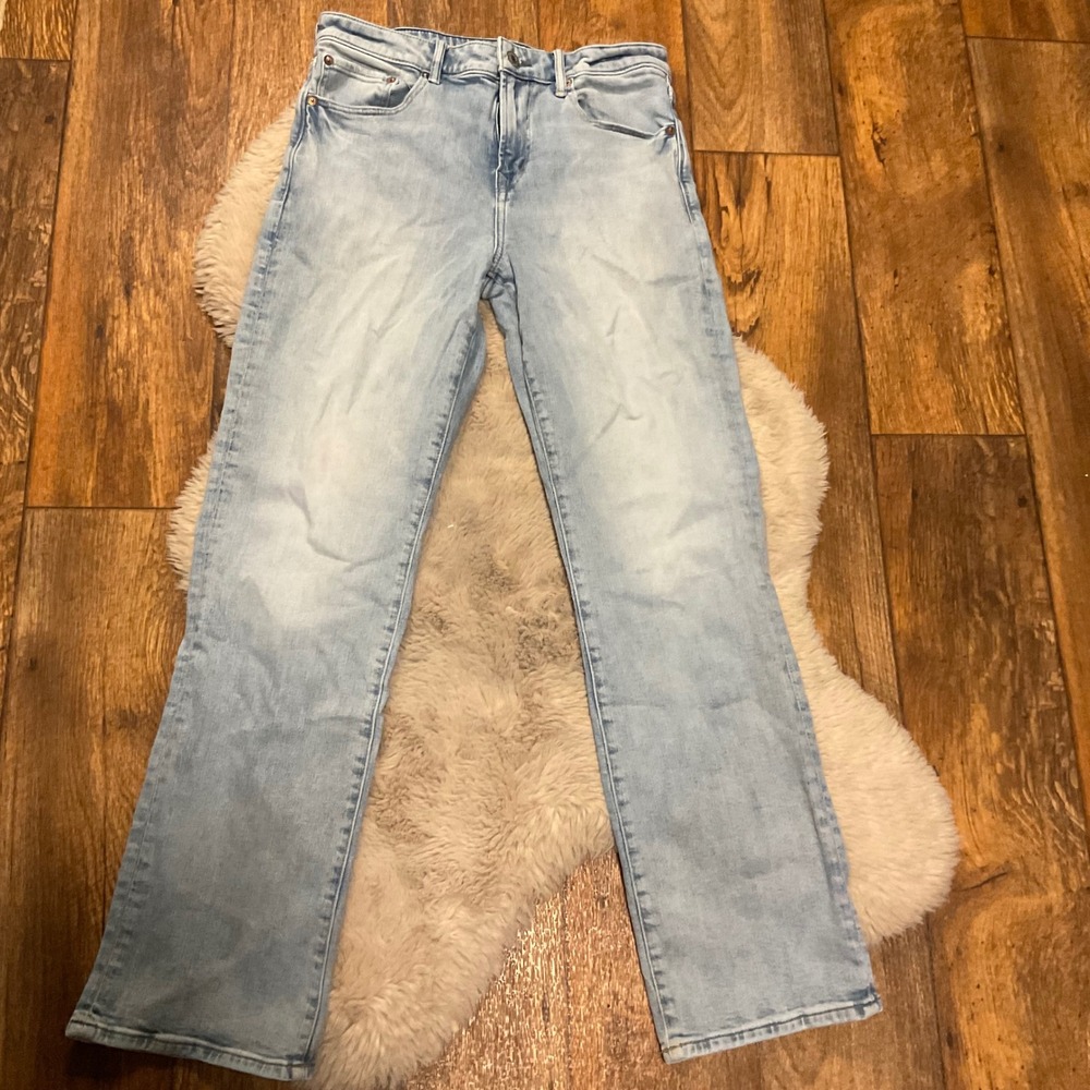 American Eagle Jeans Size 31x32 Mens Original Bootcut Light Wash Denim